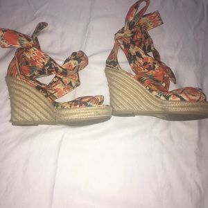 Impo multicolor open toe  wedges